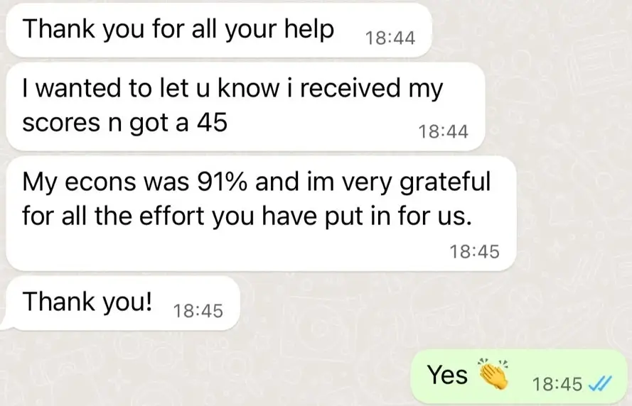 IB results